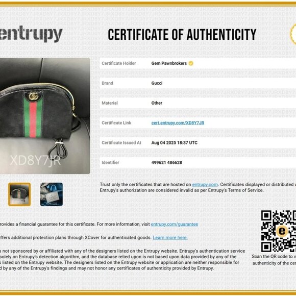 Gucci Suede Patent Web GG Small Ophidia Dome Shoulder Bag - Black - Picture 3 of 14